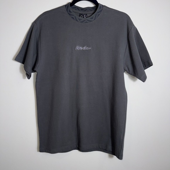 Maui and Sons Other - Maui and Sons T Shirt Mens Size M Grey Tribal Collar Surf Beach Vacation